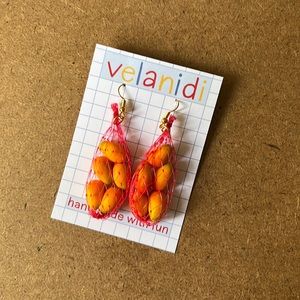 Velanidi Sold out farmers market earrings (mangoes)